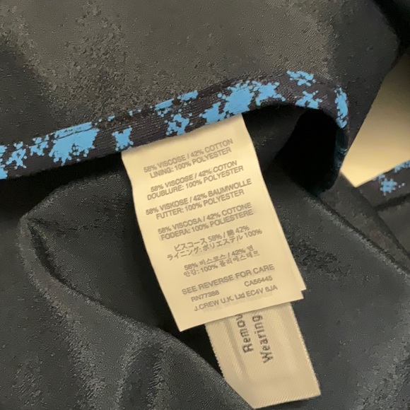 J Crew Women’s Purple Floral Brocade Skirt Size 8 - Picture 6 of 7